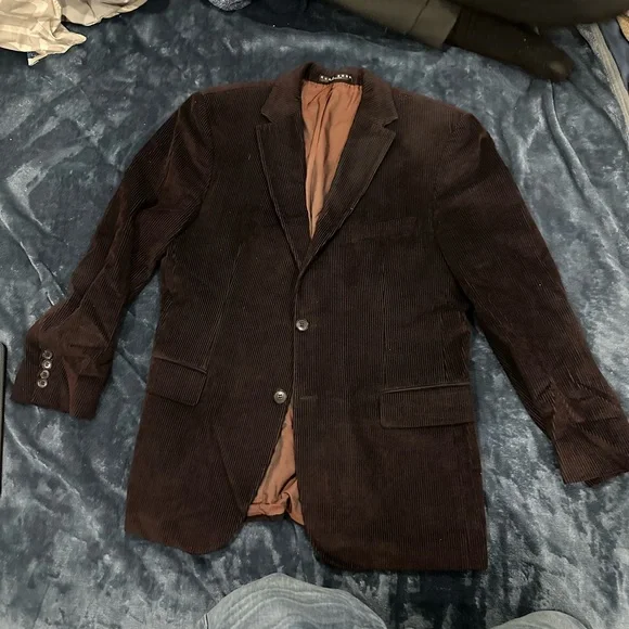 Hugo Boss Dark Brown Corduroy Blazer - Picture 1 of 9